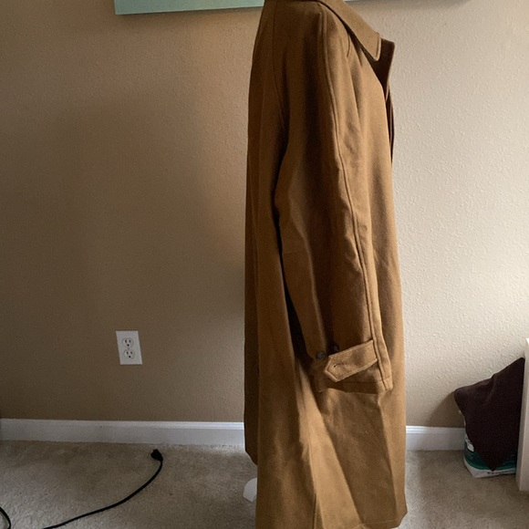 Men’s Nautica 46R long camel wool pea coat - Picture 8 of 14